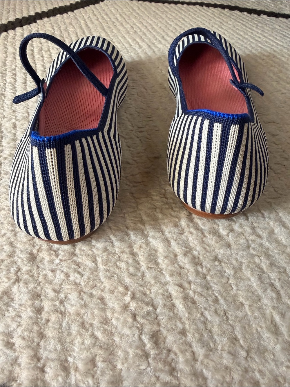 Rothy's Navy and White Striped Mary Jane Flats - Picture 4 of 4
